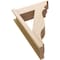 Ekena Millwork 8-in W x 24-in D x 36-in H Funston Trad Rough Cedar Woodgrain TimberThane Outlooker, Primed Tan OUTUR080X24X36FST04RCPR - alternate 6
